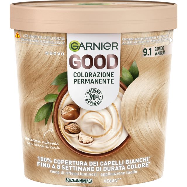 GOOD GARNIER COLORAZIONE PERMANENTE 9.1 BIONDO VANIGLIA