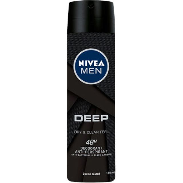 -*NIVEA H DEO DEEP BLACK CARB 150ML