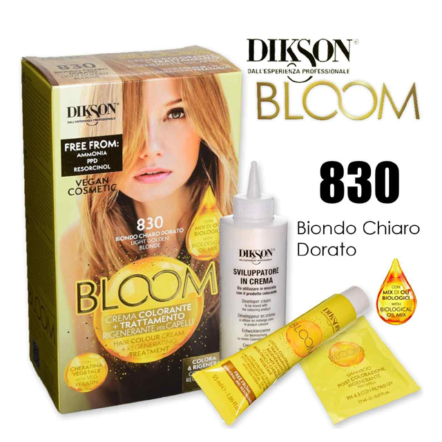 DIKSON BLOOM C.COLOR 830 B.CHI.DOR  AMMON/RESORCINA FREE