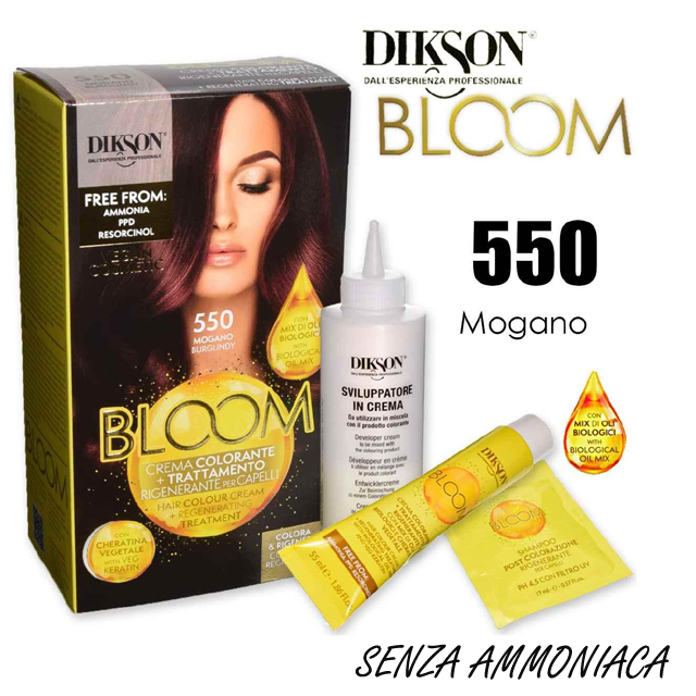 DIKSON BLOOM C.COLOR 550 MOGANO BURBURGUNDY AMMON/RES.FREE