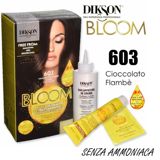 DIKSON BLOOM C.COLOR 603 CIOCC.FLAM FLAMBE AMMON/RES.FREE