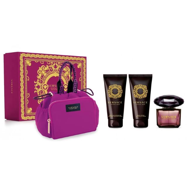 VERSACE CRYST.NOIR EDT90+LC+BS+POCH