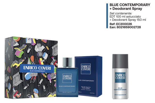 -COVERI BLUE CONTEMP EDT100+DEO 150