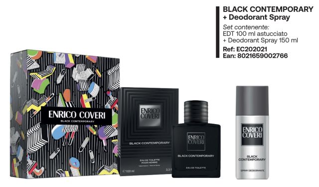 -COVERI BLACK CONTEMP H EDT100+DEO