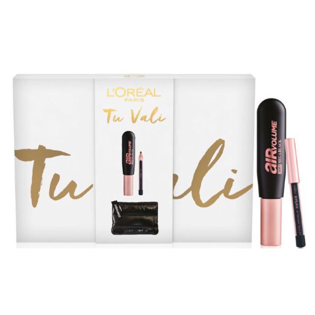 -*L'OREAL MASCARA AIR VOL+MAT+POCH
