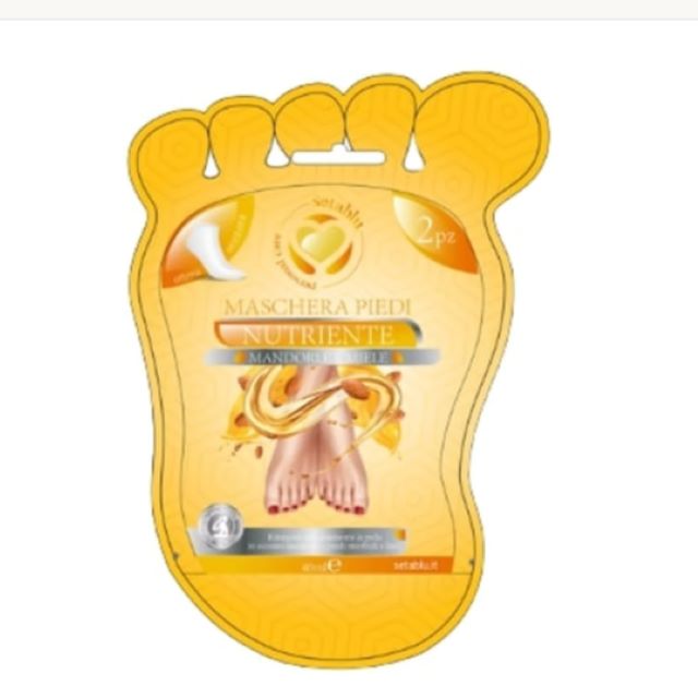 -*SETABLU MASCHERA PIEDI MIELE 2PZ
