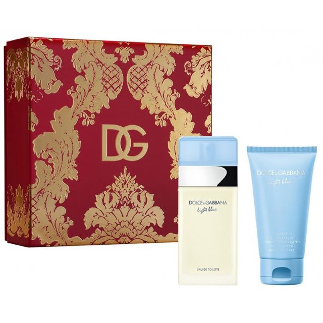 D&G LIGHT BLUE D EDT 50ML+L/C 23