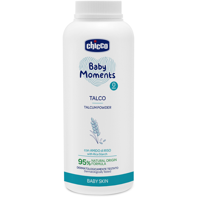 -*CHICCO TALCO 150G BABY MOMENT NEW