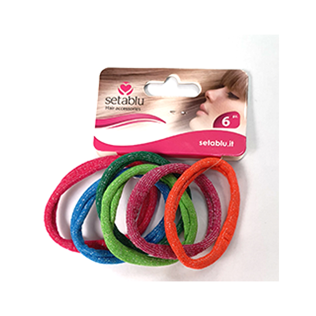SETABLU ELASTICO GLITTER TERRY 6P