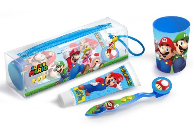 -SUPERMARIO KIT SPAZZOLINO+DENTIF